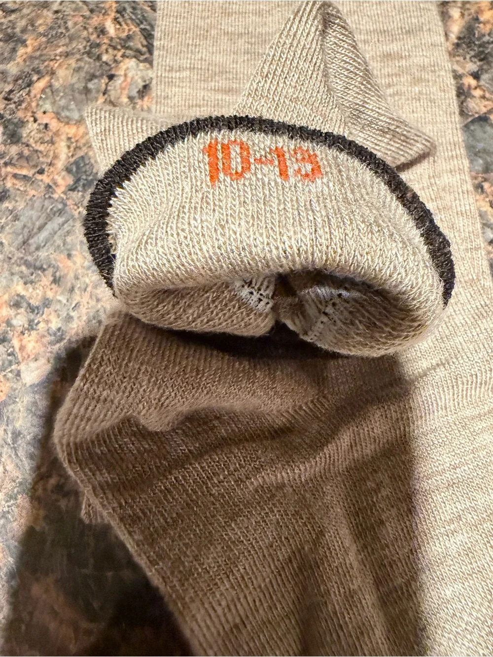 Cabot & Sons Men’s Striped Black & Tan Crew Socks
